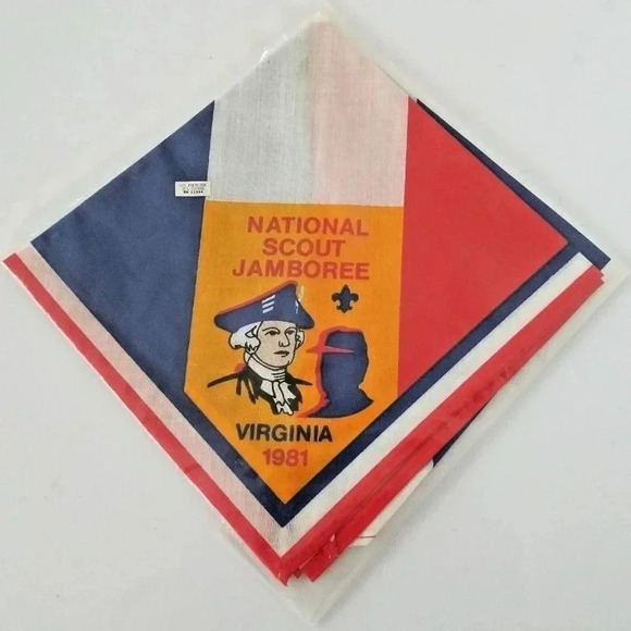 1981 National Jamboree Neckerchief NWT Boy Scouts - Picture 1 of 2